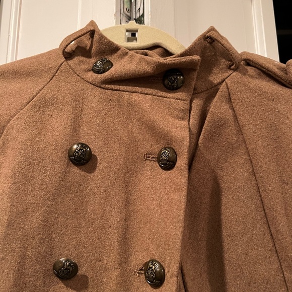 Beige Cape Coat - Picture 2 of 9